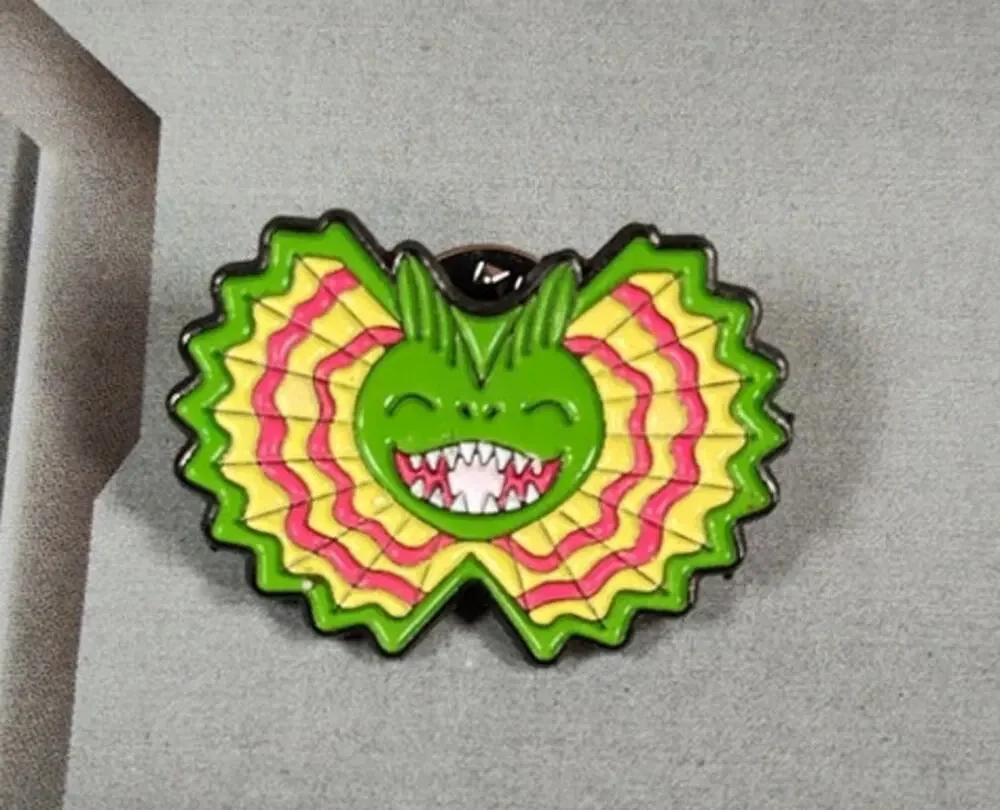 Dilophosaurus Dinosaur Jurassic Park Pin for Hat, Lanyard, Jacket or Backpack